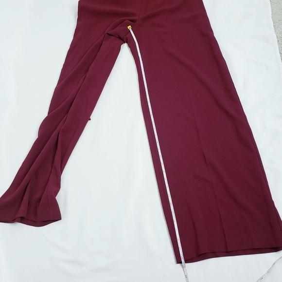 NWT Trina Turk Azar Wide Leg Jumpsuit Sleeveless Jumper Wine - Picture 7 of 11